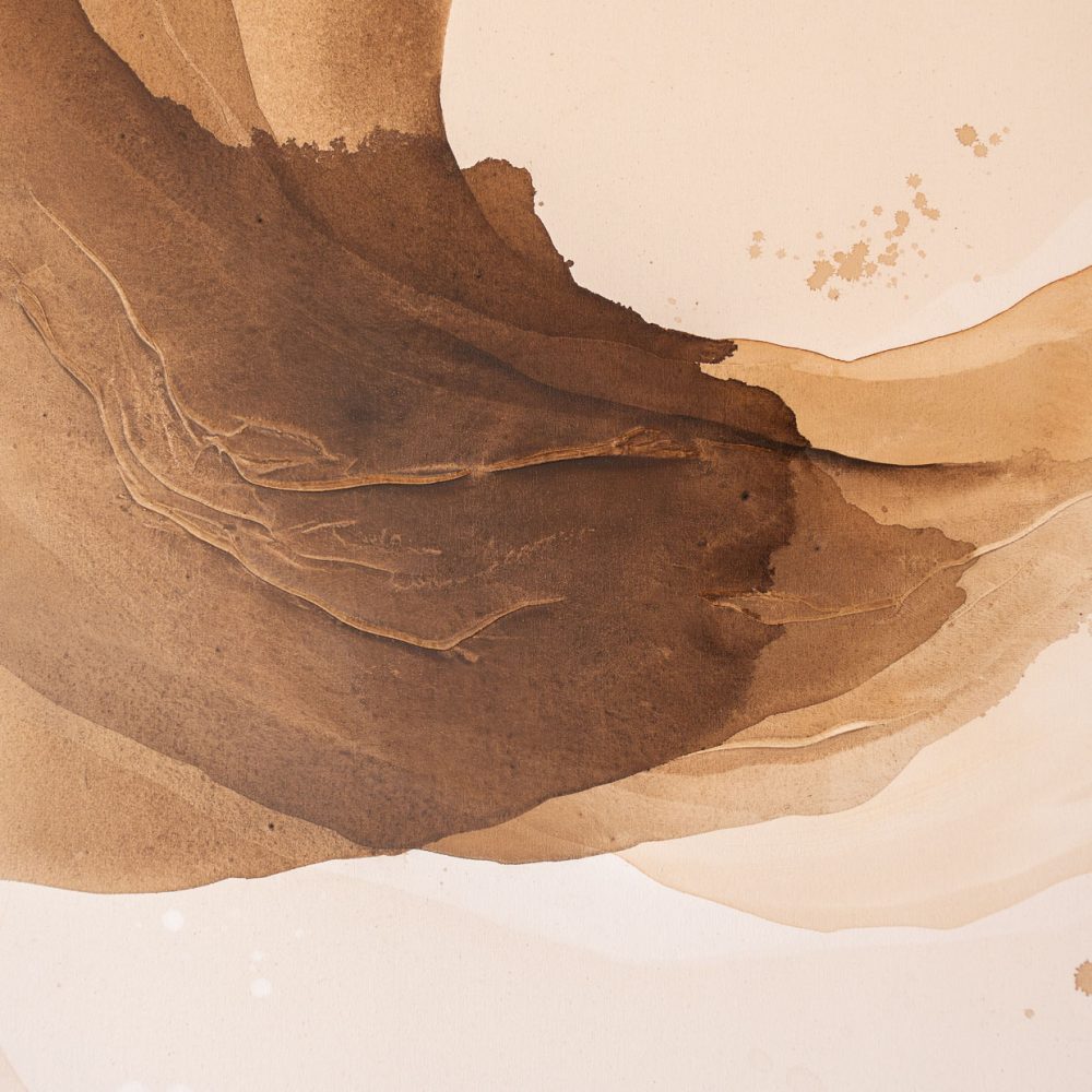 Abstraktes Kunstwerk braun