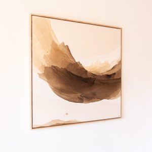 Into a whisper | 80 x 80 x 3 cm