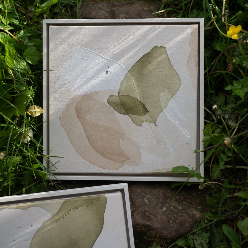 Your heart's fullest spreads | 30 x 30 x 2 cm - Image 2