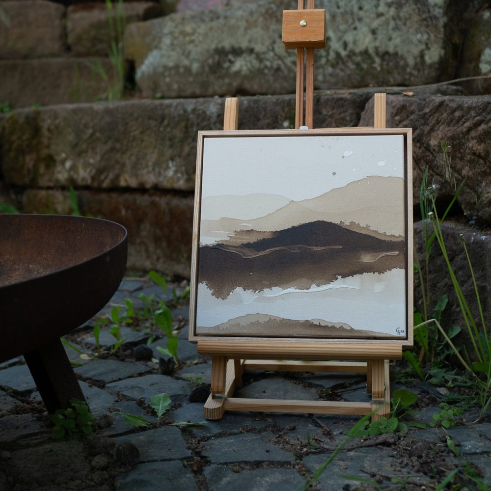 Abstrakte Berglandschaft