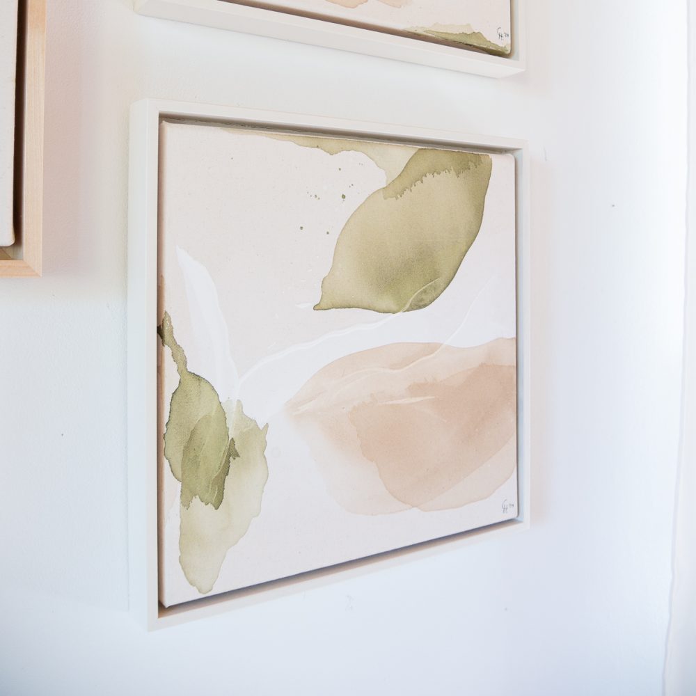 abstraktes Kunstwerk grün