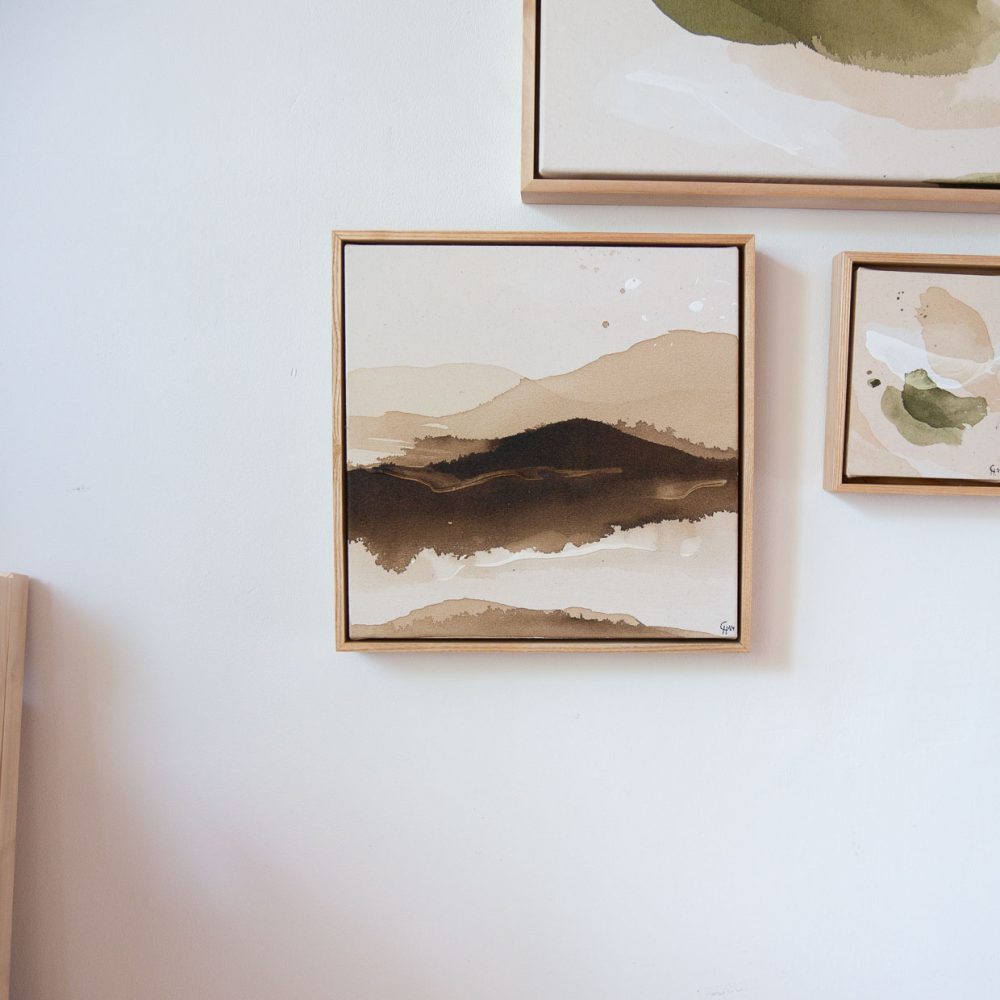 Abstrakte Berglandschaft