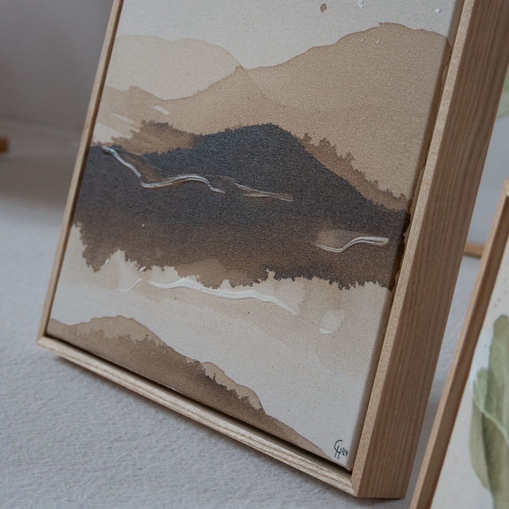 Abstrakte Berglandschaft