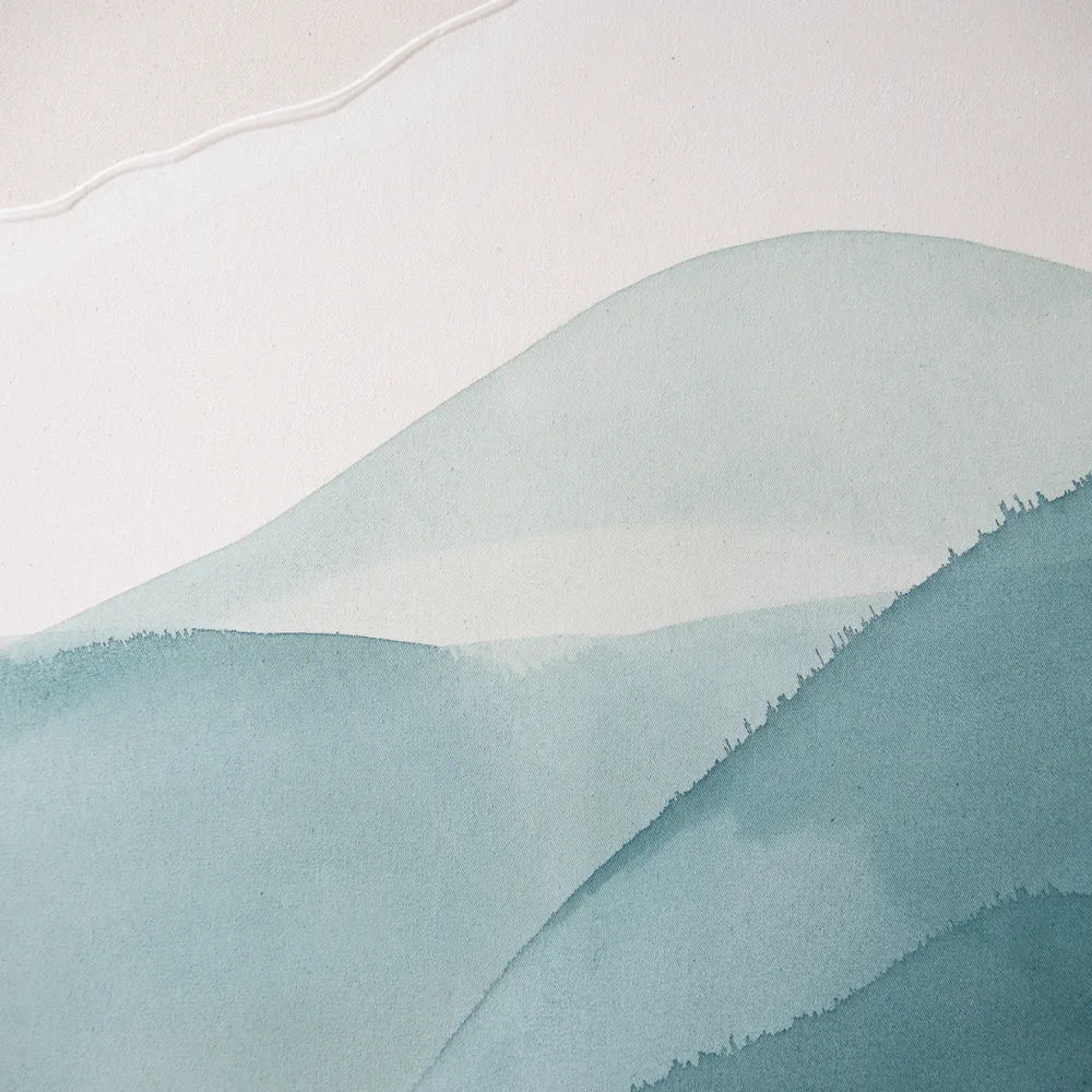 Skies of blue and clouds of white | 120x140x2 cm - Image 3