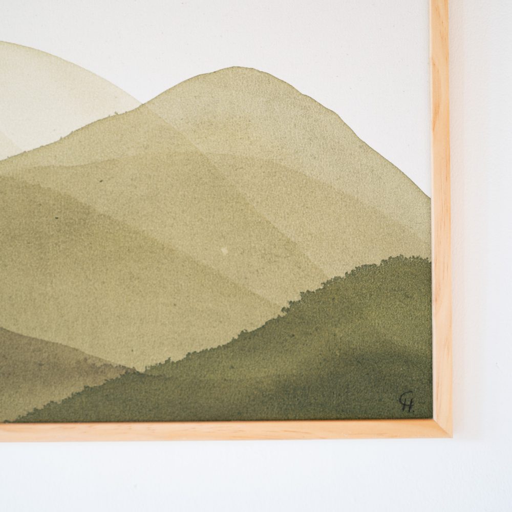 Behind the hills I | 40x30 cm - Image 3