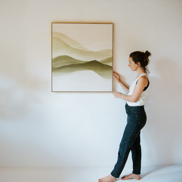 Künstlerin Christina Hohenwarter Landau Pfalz Deutschland Abstrakte Kunst Wald Berge Grün Originale Atelier
