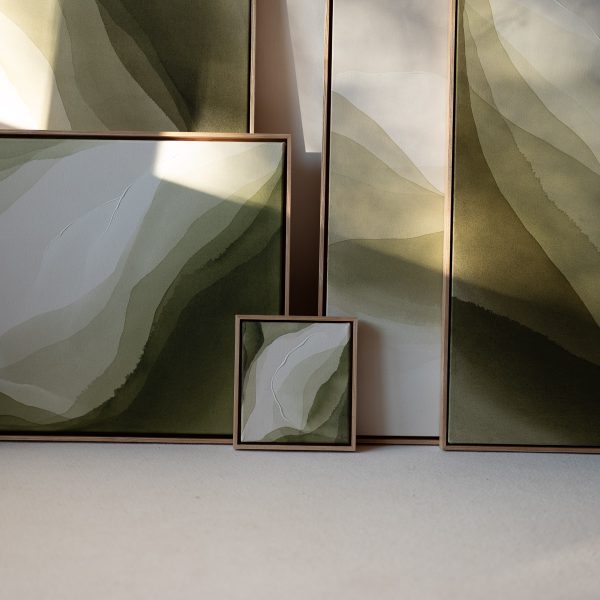 Künstlerin Christina Hohenwarter Landau Pfalz Deutschland Abstrakte Kunst Wald Berge Grün Originale Atelier