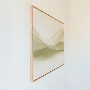 Delighted hills | 80x80x3 cm