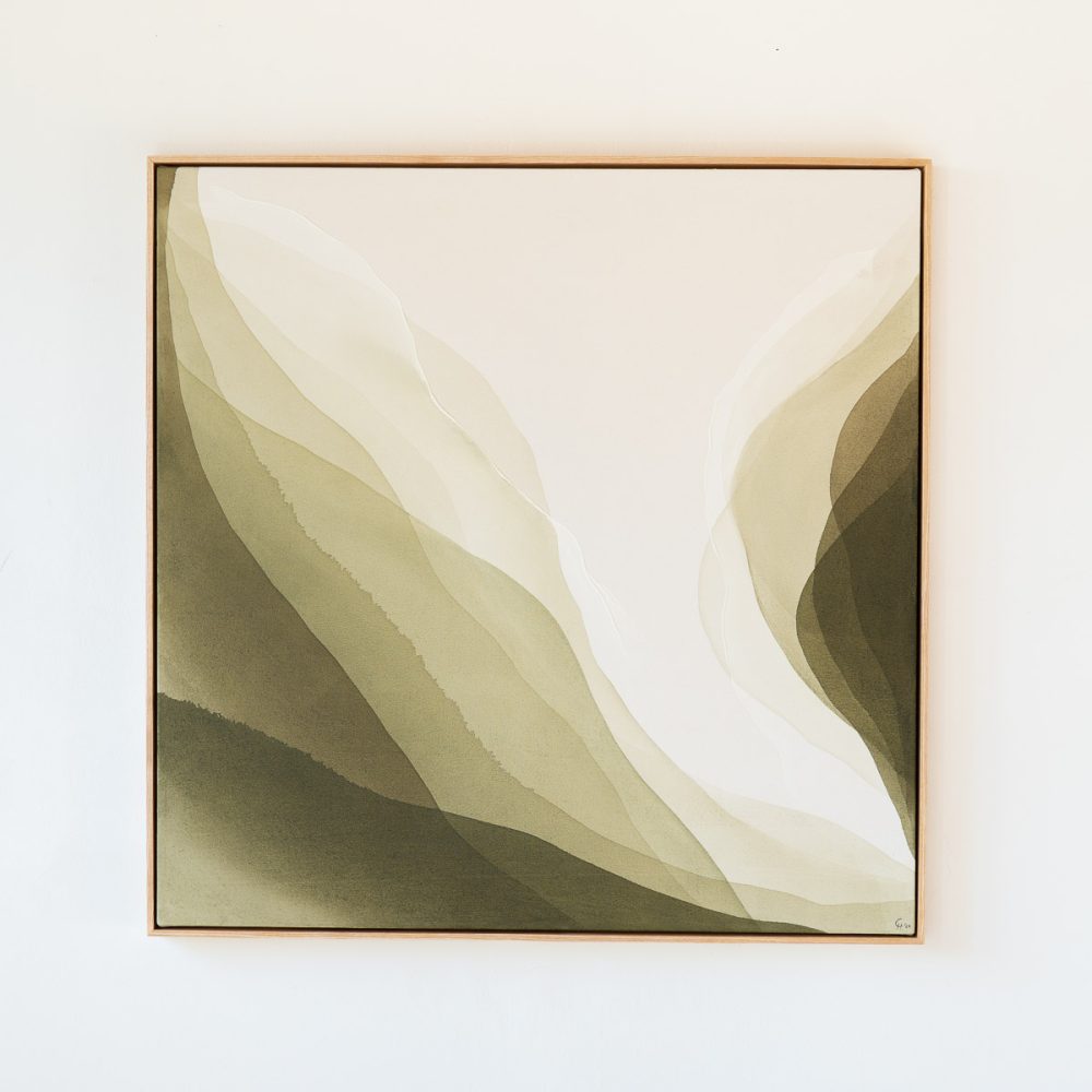 Abstrakter Wald natürlich grün Pfalz Deutschland Christina Hohenwarter Fine Art Original Kunstwerk