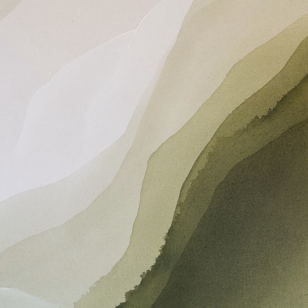 Abstrakte Berglandschaft grüne Hügel Original Kunstwerk von Künstlerin Christina Hohenwarter