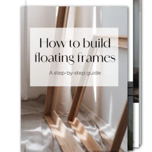 Artist Christina Hohenwarter - Fine Art - Online Painting Course - Floating Frames - Manual - Instructions - Checklist